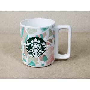 Starbucks Mermaid Logo 2019 Coffee Mug 12oz Teacup White Green Collectible